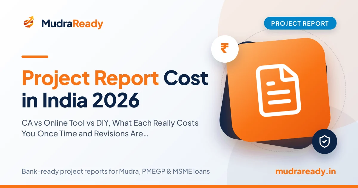 Project Report Cost in India 2026: CA vs Online Tool vs DIY, What Each Really Costs You Once Time and Revisions Are Counted