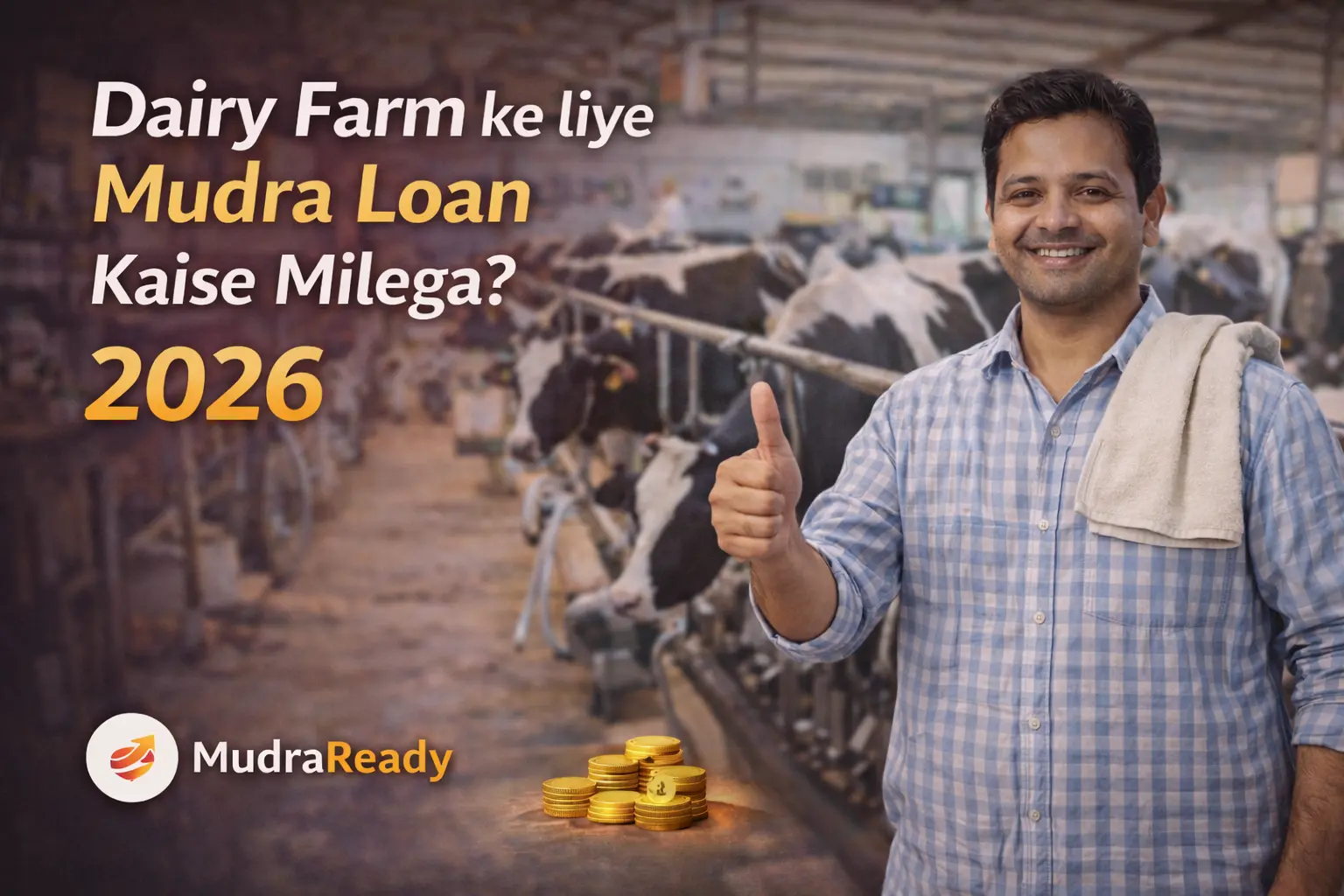 Dairy Farm ke liye Loan Kaise Milega 2026 — Pashu Palan Loan Guide
