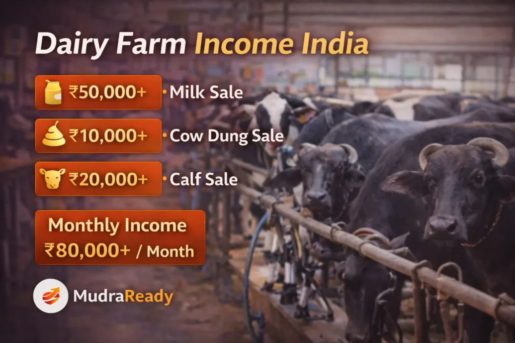 dairy farm income india -dairy farm income india