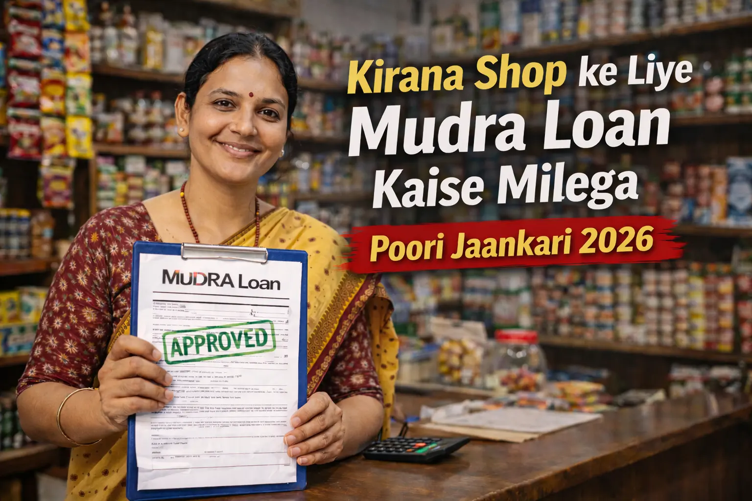 kirana shop ke liye mudra loan kaise milega